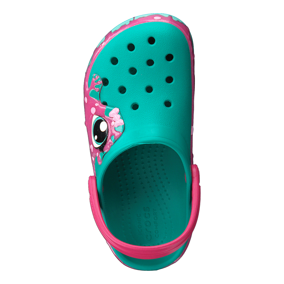 Fun Lab Slime Band Clog Kids Tropical Teal