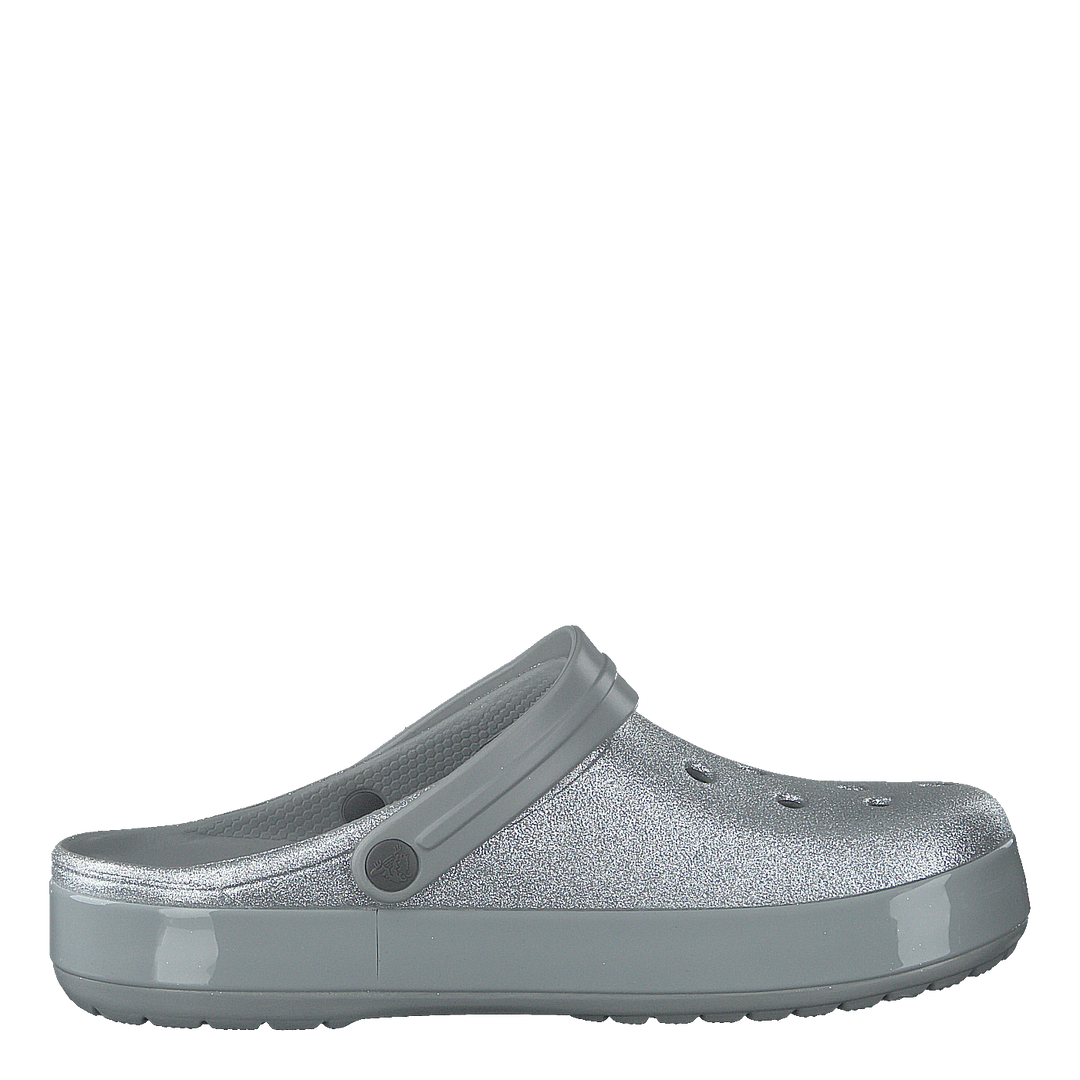 Crocband Glitter Clog Silver