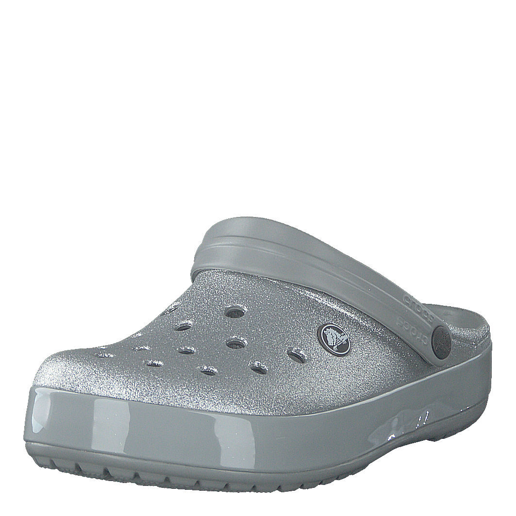 Crocband Glitter Clog Silver