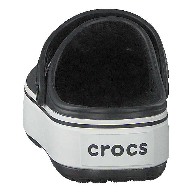 Crocband Platform Clog Black/white