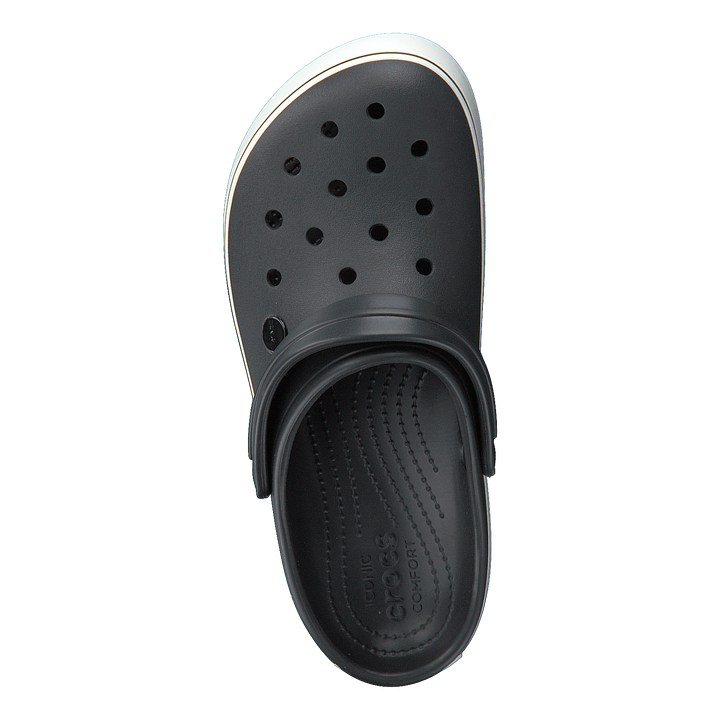 Crocband Platform Clog Black/white