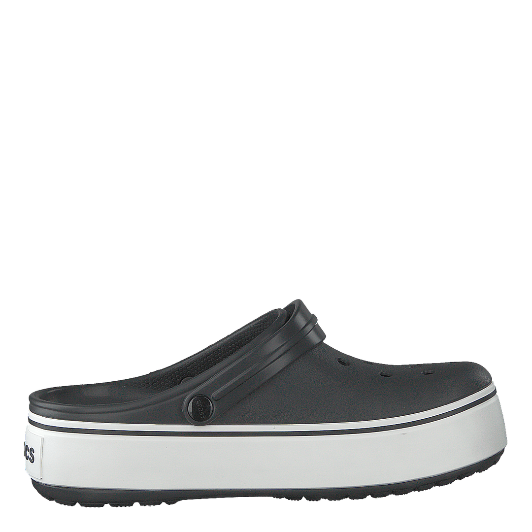 Crocband Platform Clog Black/white