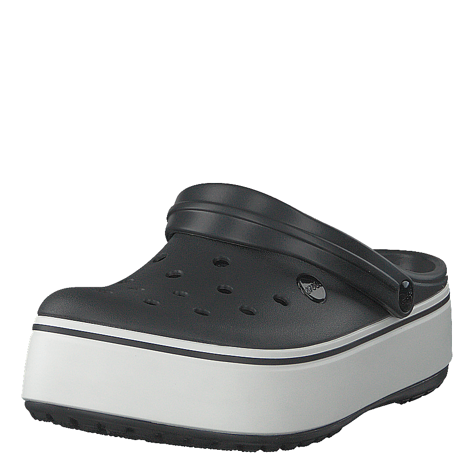 Crocband Platform Clog Black/white