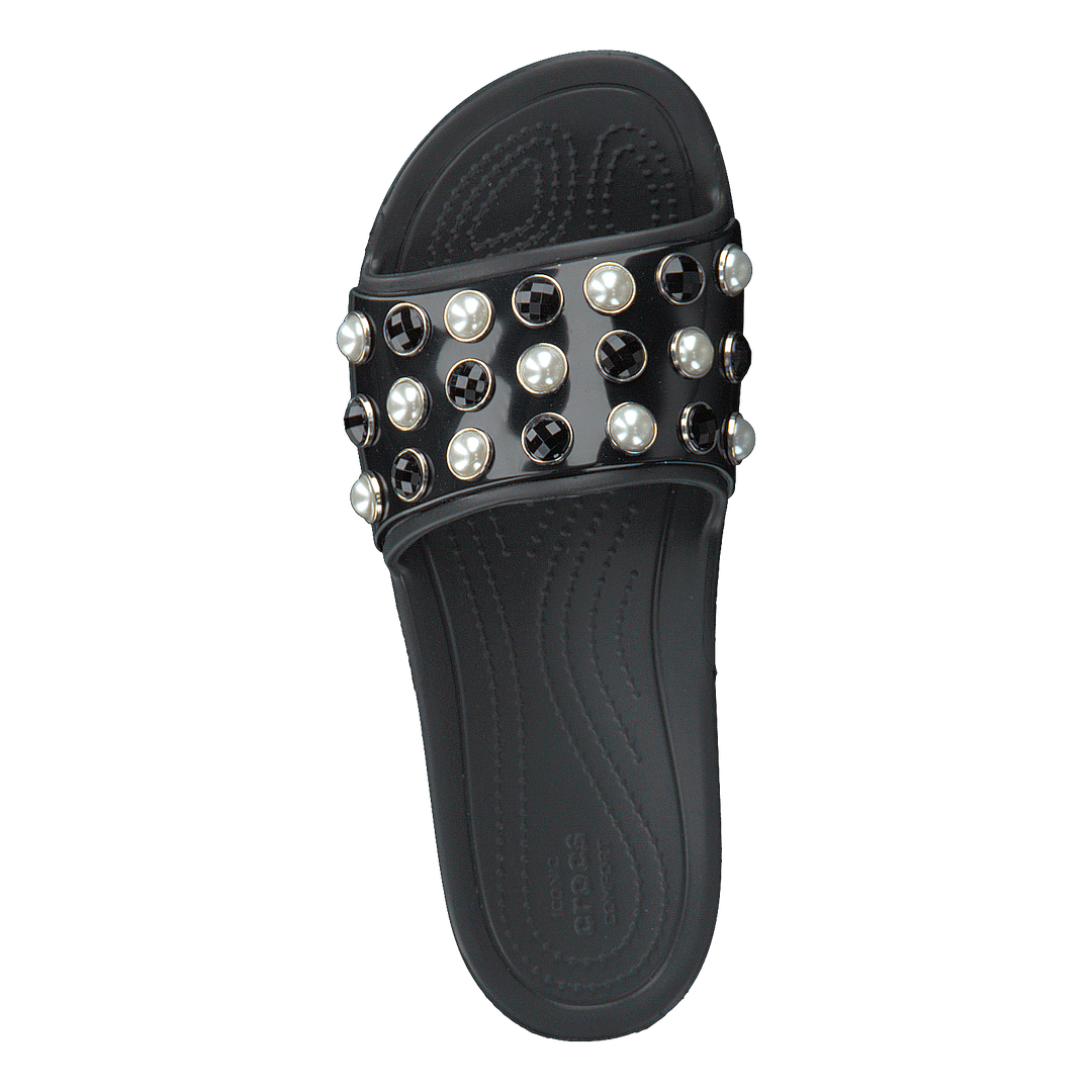 Sloane Timeless Pearl Slide Black