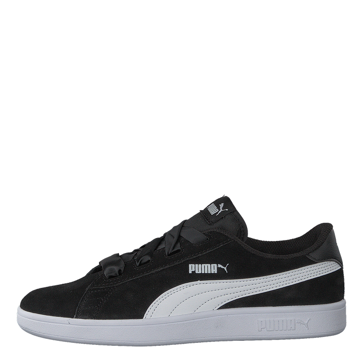 Puma Smash V2 Ribbon Jr Black/white