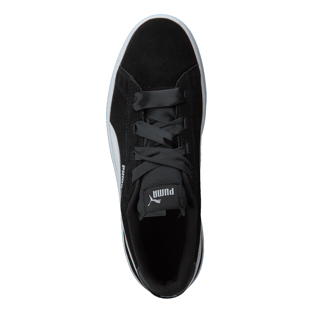 Puma Smash V2 Ribbon Jr Black/white