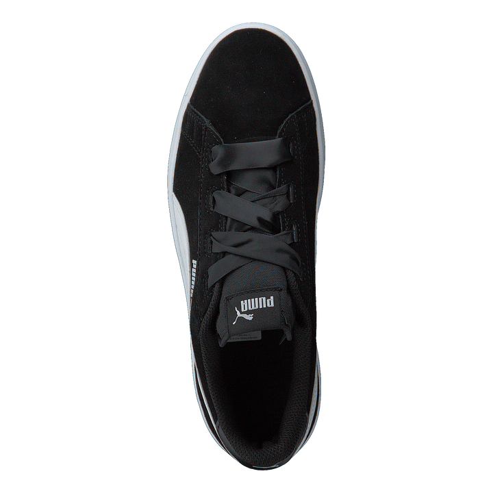 Puma Smash V2 Ribbon Jr Black/white