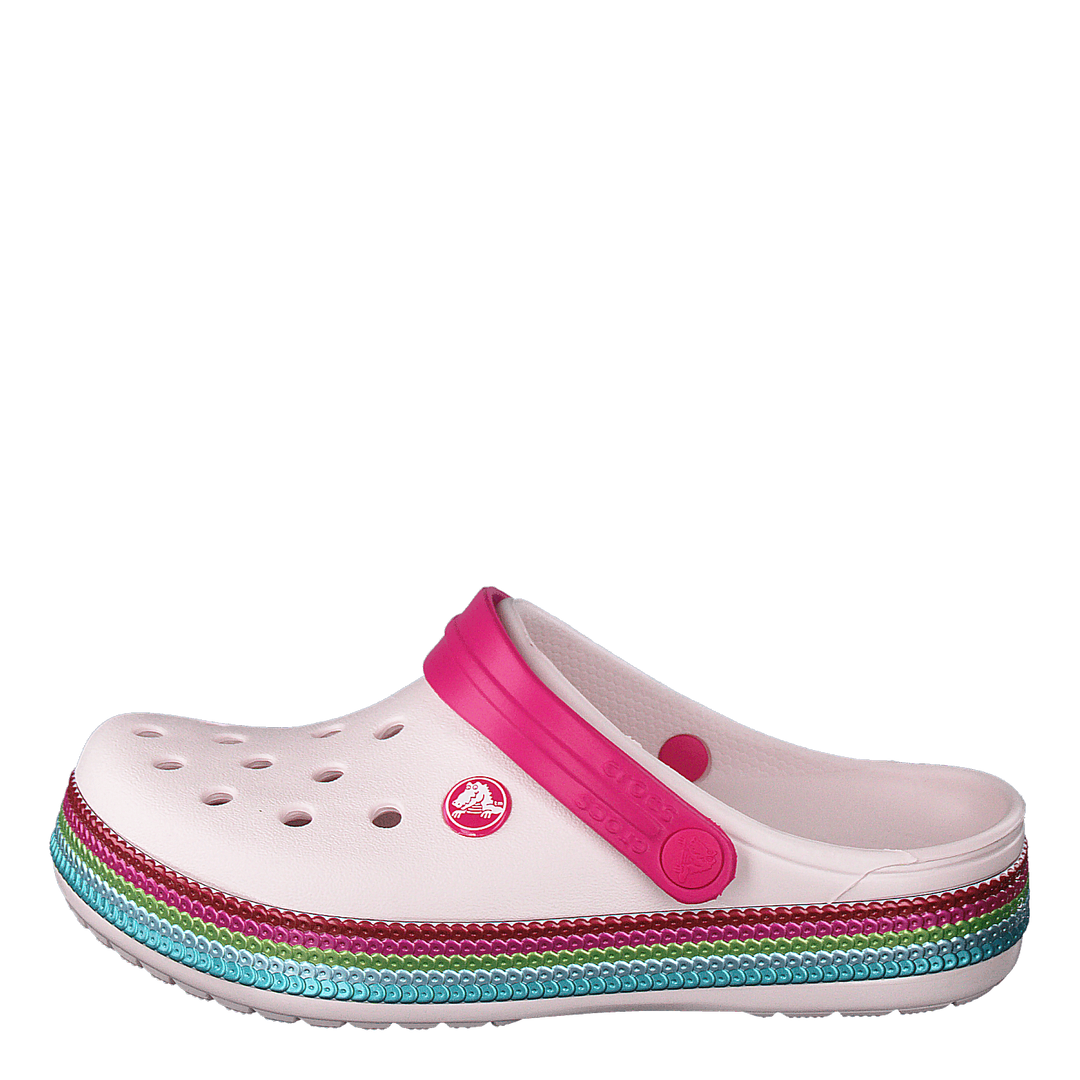 Crocs Crocband Sequin Band Clog K Barely Pink Sportamore