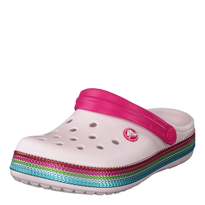 Crocband Sequin Band Clog K Barely Pink