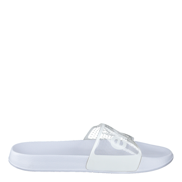 Superdry Perf Jelly Pool Slide Optic White