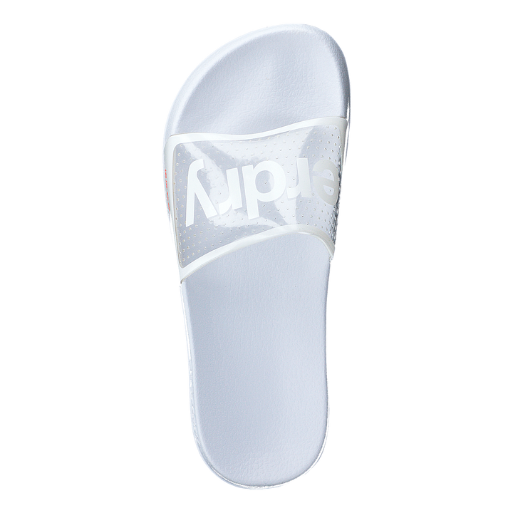 Superdry Perf Jelly Pool Slide Optic White