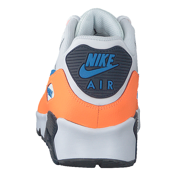 Boys' Air Max 90 Leather (gs) White/photo Blue-total Orange