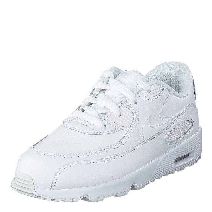 Boys' Air Max 90 Leather (td) White/white