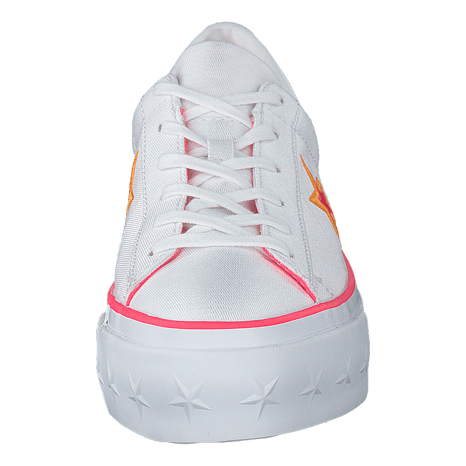 One Star Platform White / Racer Pink / Orange