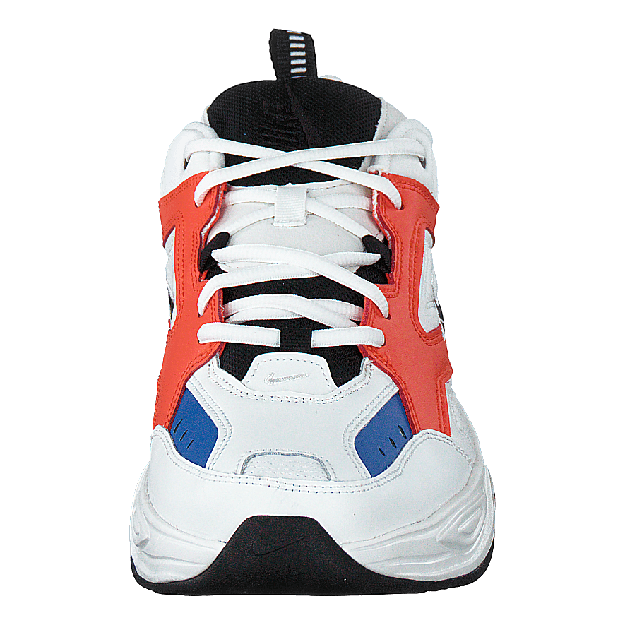 nike m2k tekno summit white black team orange