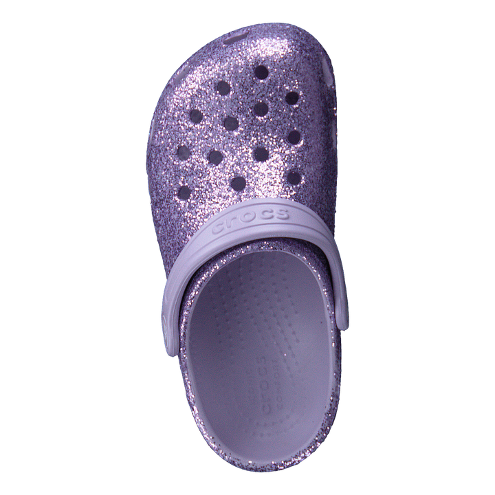 Classic Glitter Clog Kids Lavender