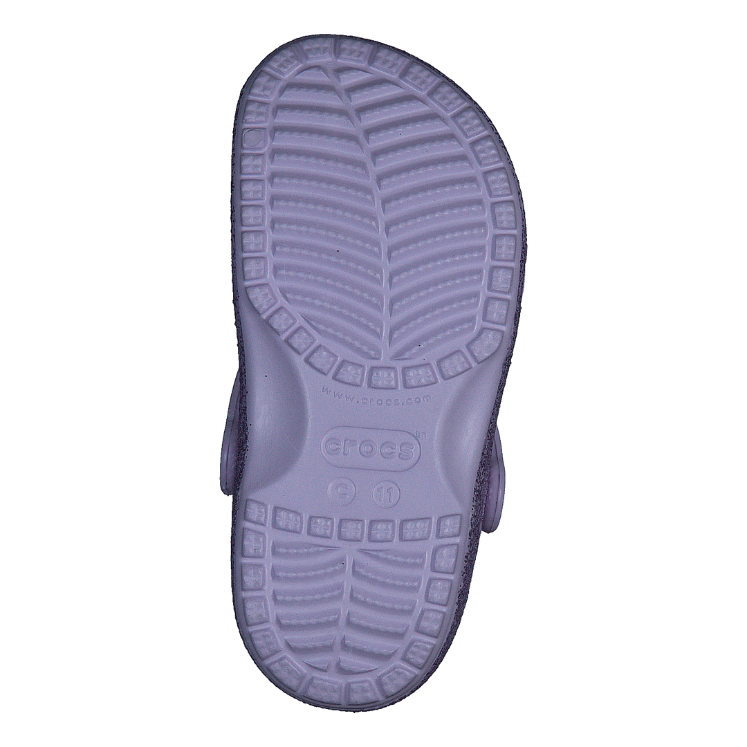 Classic Glitter Clog Kids Lavender