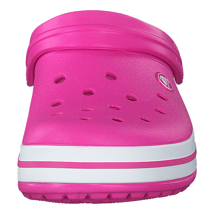 Crocband Electric Pink/white