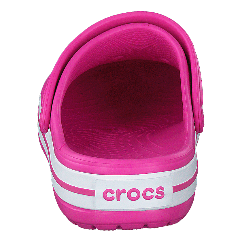 Crocband Electric Pink/white