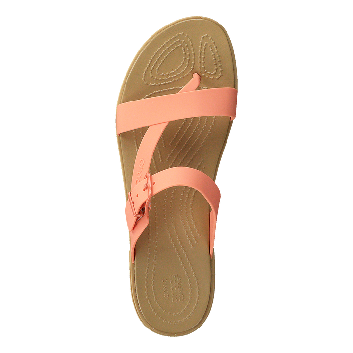 Tulum Toe Post Sandal Women Grapefruit / Tan