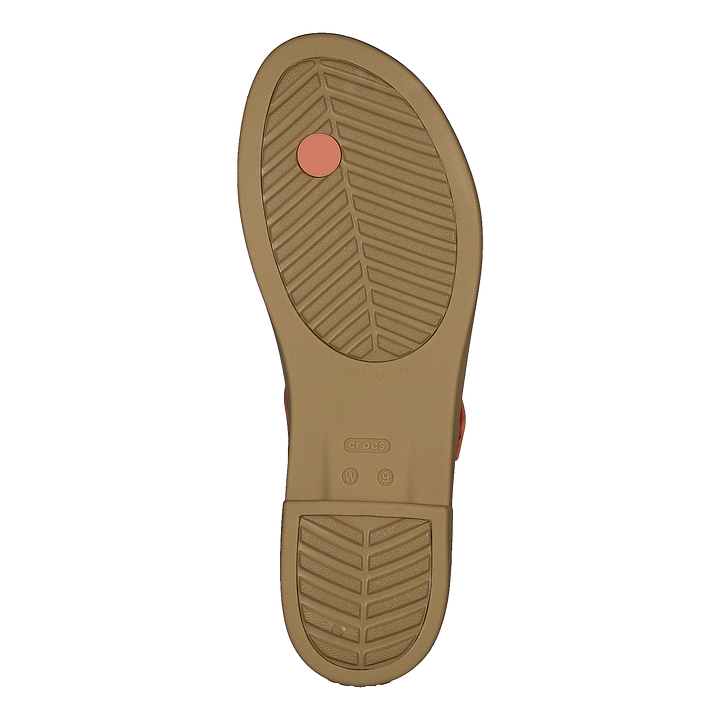 Tulum Toe Post Sandal Women Grapefruit / Tan