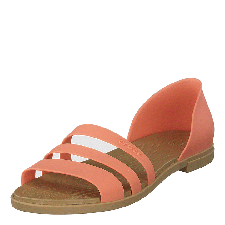 Crocs Tulum Open Flat W Grapefruit/tan