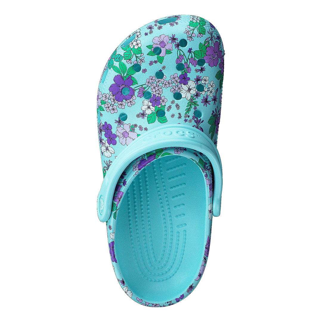 Classic Floral Clog Ps Ice Blue