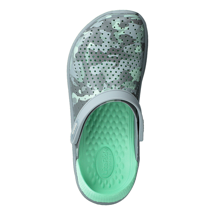 Literide Printed Camo Clog Neo Mint/light Grey