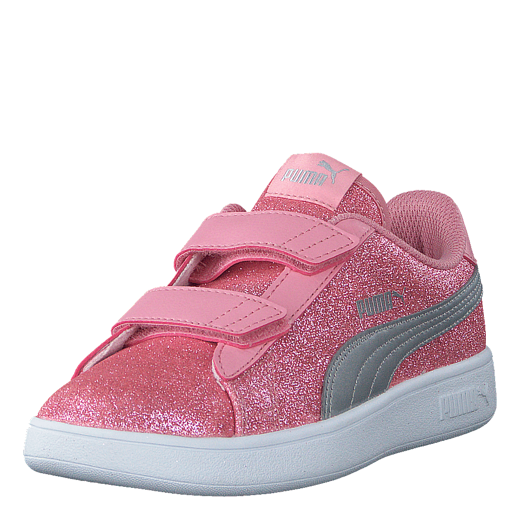 Puma Smash V2 Glitz Glam V Ps Peony-puma Silver-puma White