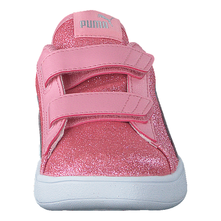 Puma Smash V2 Glitz Glam V Ps Peony-puma Silver-puma White