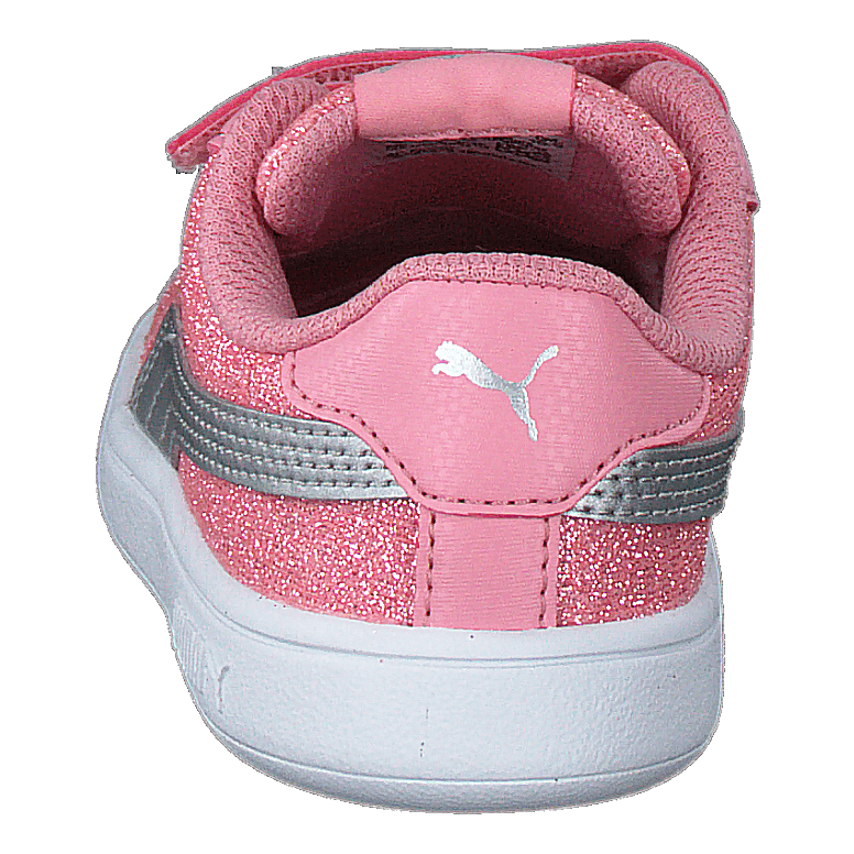 Puma Smash V2 Glitz Glam V Inf Peony-puma Silver-puma White