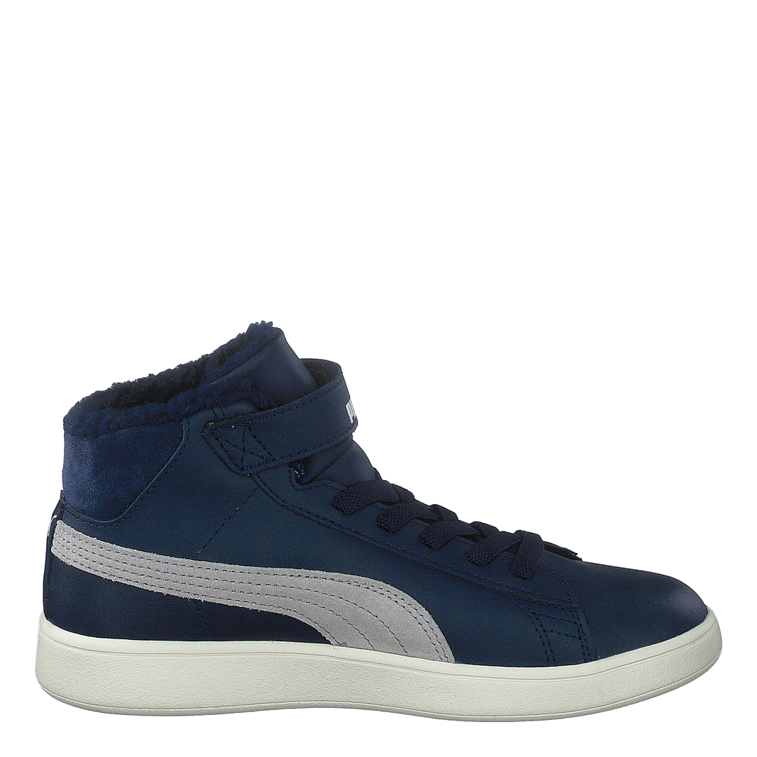 Puma Smash V2 Mid L Fur V Ps Peacoat Gray Violet Sportamore