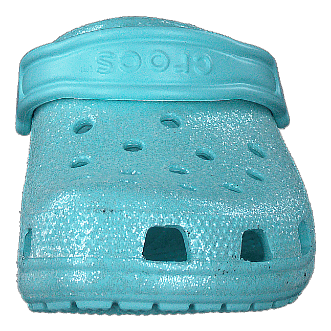 Classic Glitter Clog Kids Ice Blue