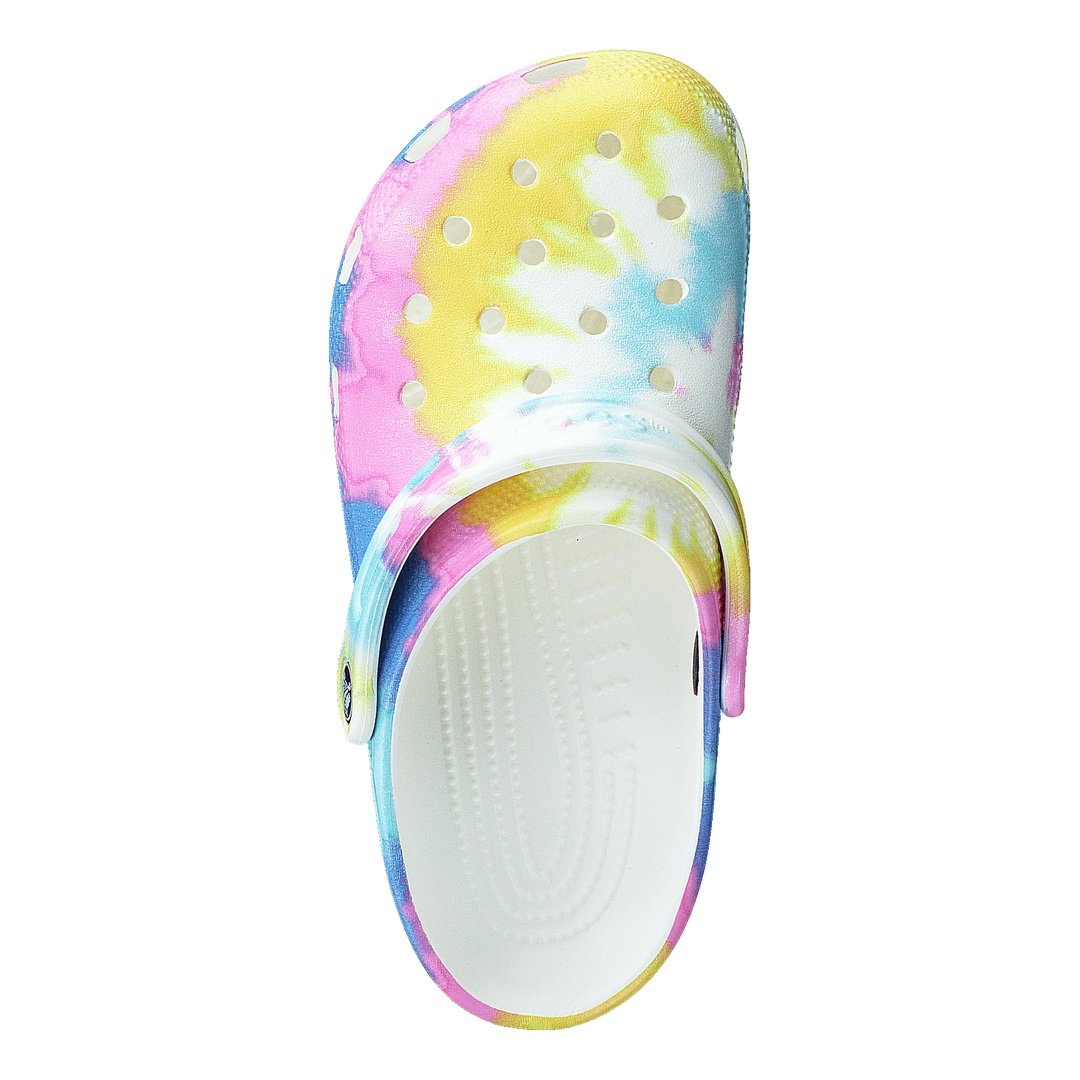 Classic Tie Dye Graphic Clog K White/multi