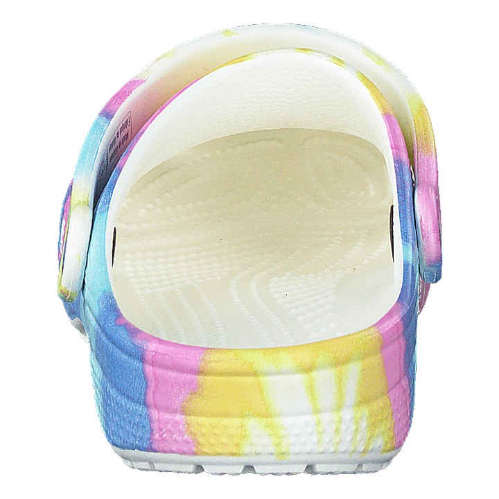 Classic Tie Dye Graphic Clog K White/multi