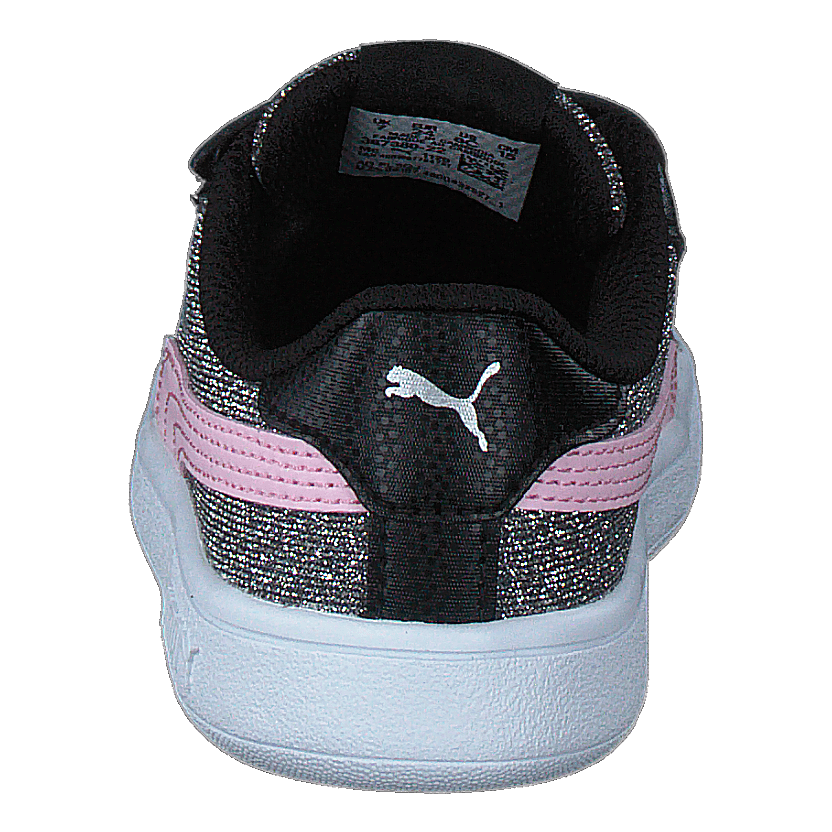 Puma Smash V2 Glitz Glam V Inf Black-pinklady