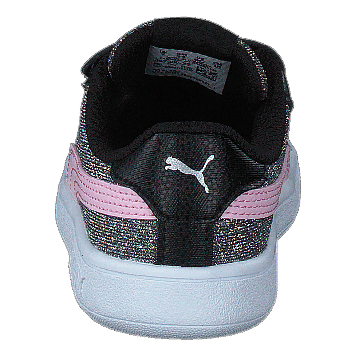 Puma Smash V2 Glitz Glam V Inf Black-pinklady