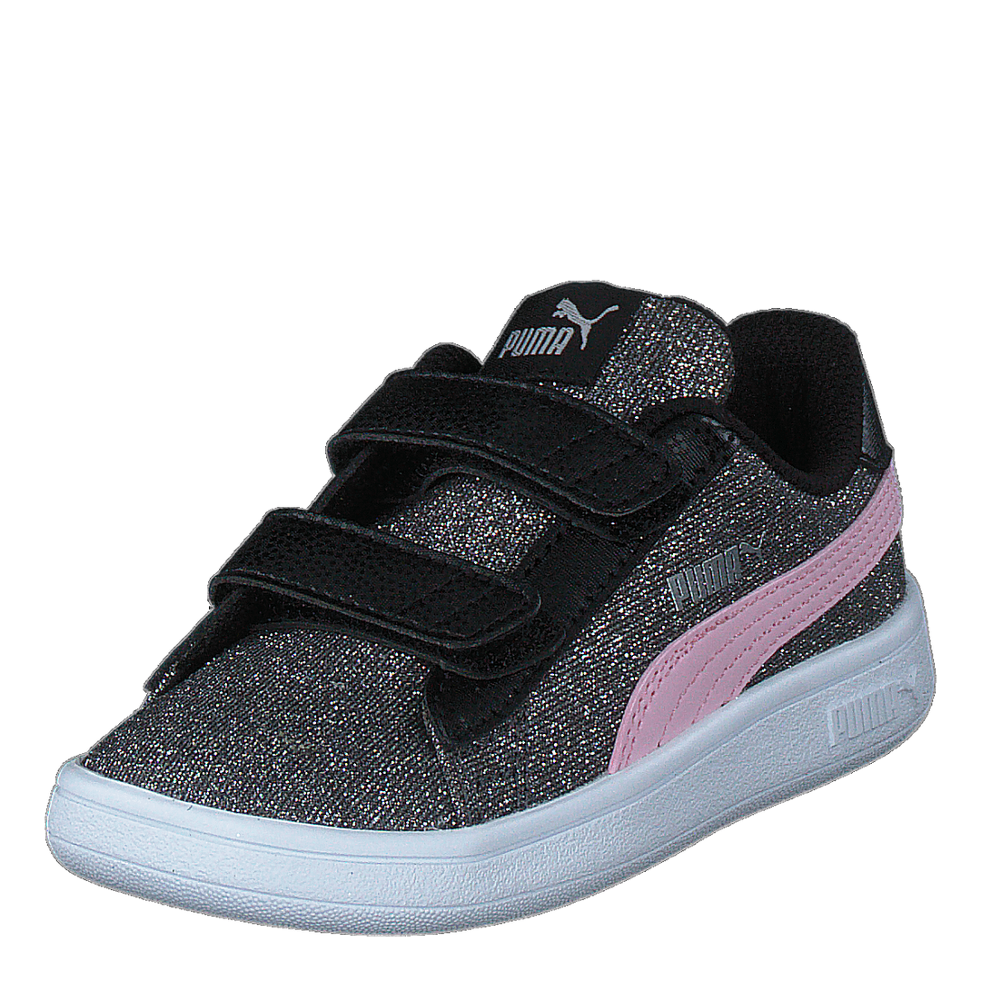 Puma Smash V2 Glitz Glam V Inf Black-pinklady