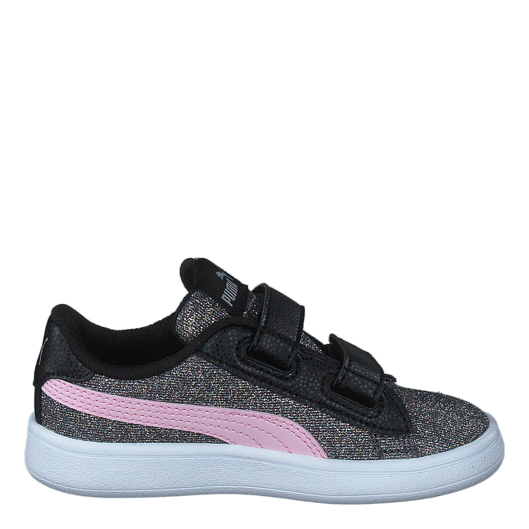 Puma Smash V2 Glitz Glam V Inf Black-pinklady