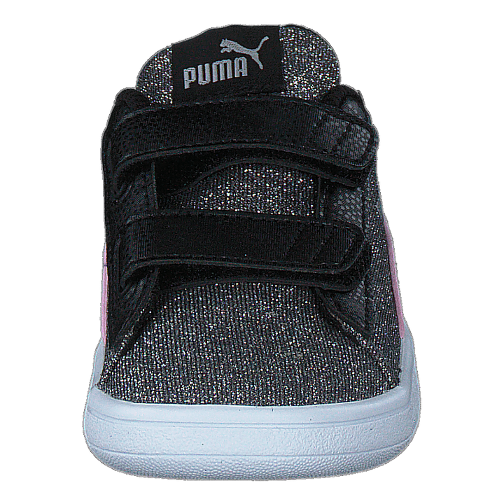 Puma Smash V2 Glitz Glam V Inf Black-pinklady