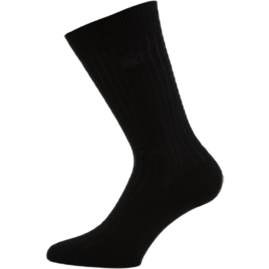 Cotton Crew Socks Black