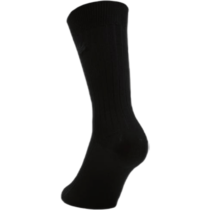 Cotton Crew Socks Black