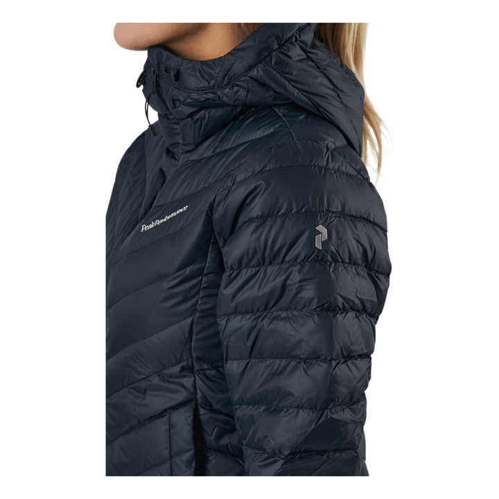 W Frost Down Hood Jacket Black