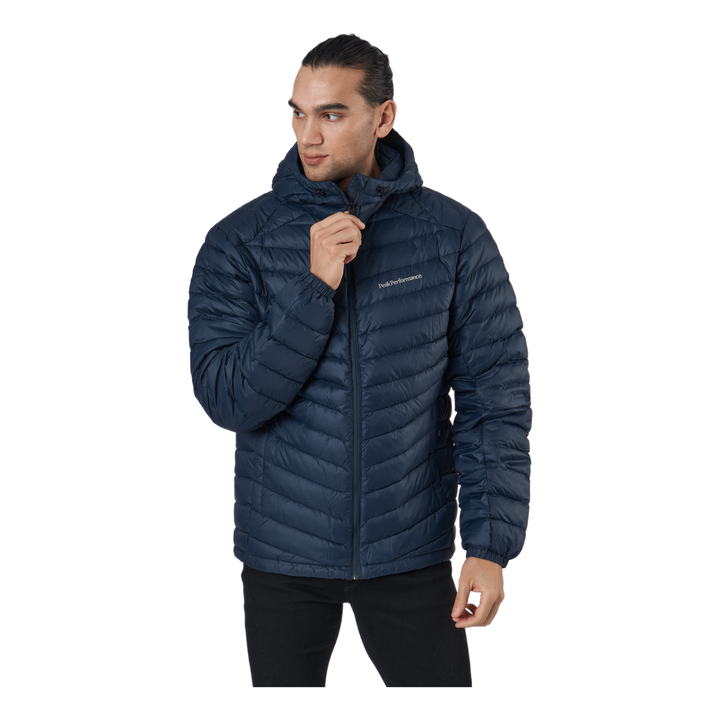 M Frost Down Hood Jacket Blue Shadow