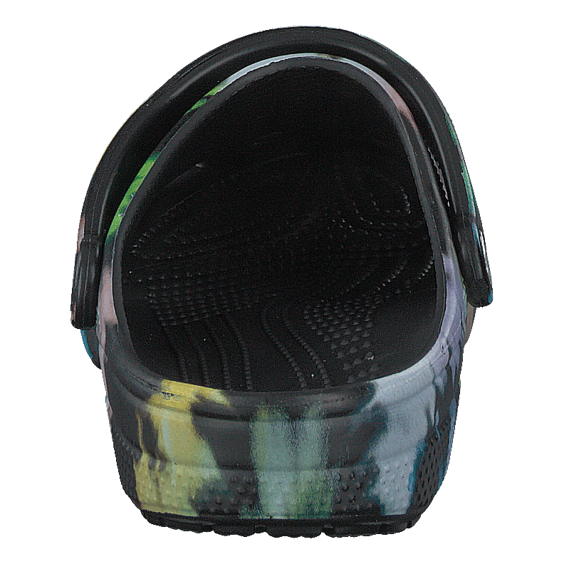 Classic Tie Dye Graphic Clog Multi Black/black