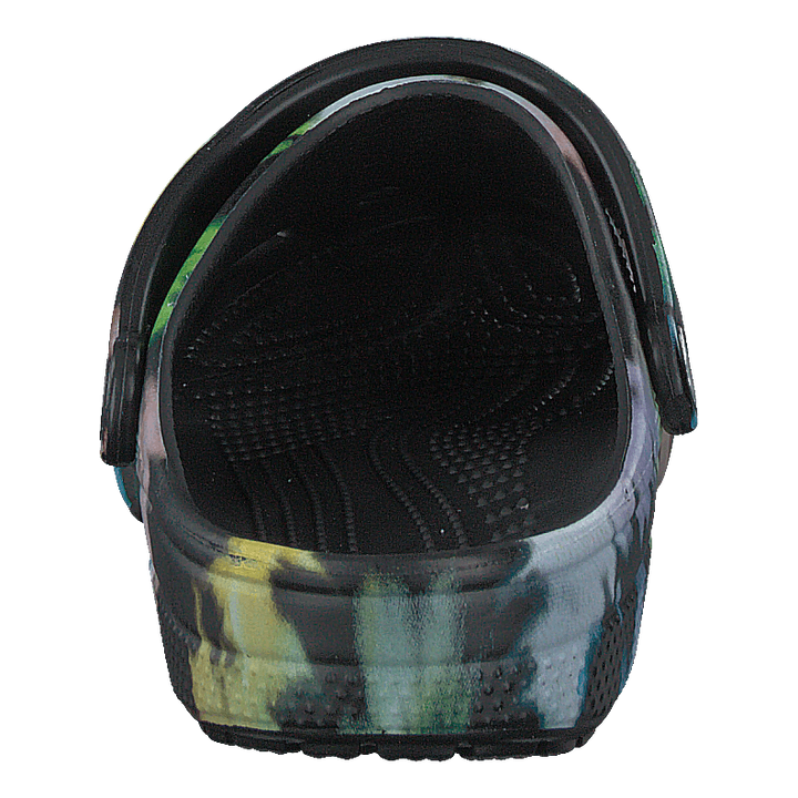 Classic Tie Dye Graphic Clog Multi Black/black