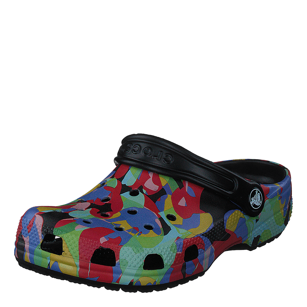 Classic Bubble Block Clog K Black/multi