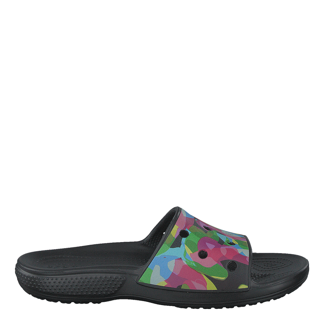 Classiccrocsbubbleblockslide Black/multi