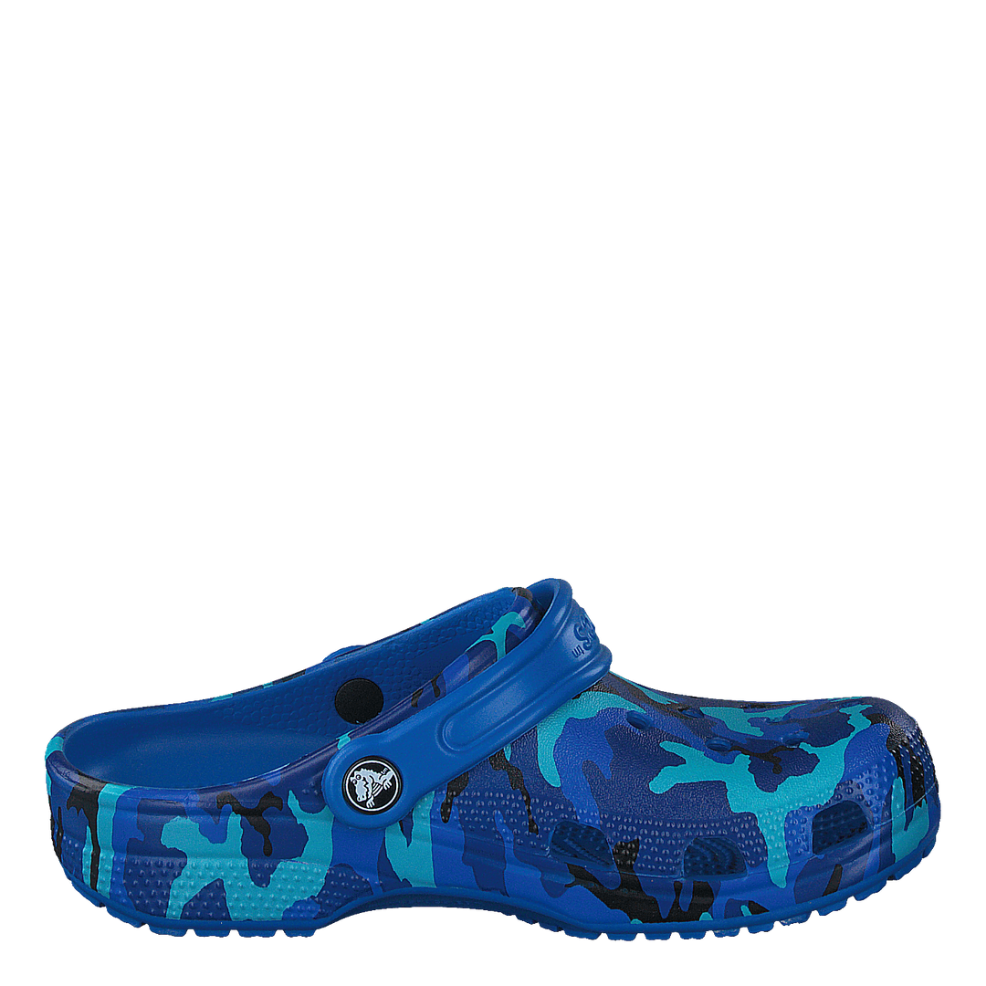 Classic Printed Clog K Bright Cobalt