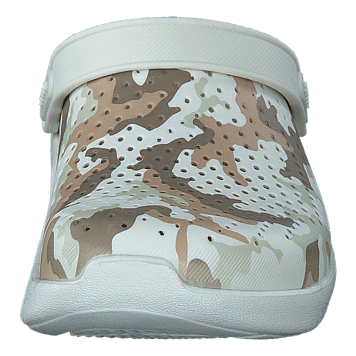 Literide Printed Camo Clog Almost White